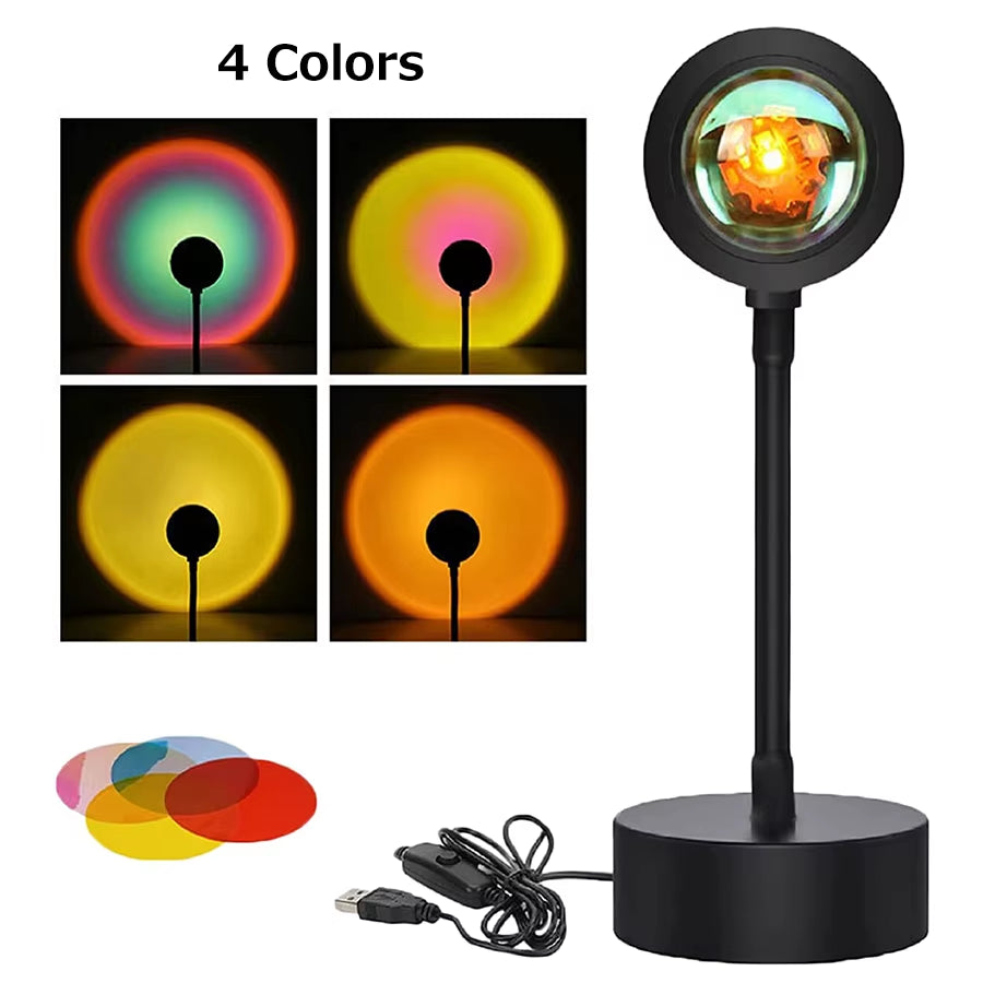 Smart Sunset Lamp – Create Stunning Ambiance with App & Remote Control.