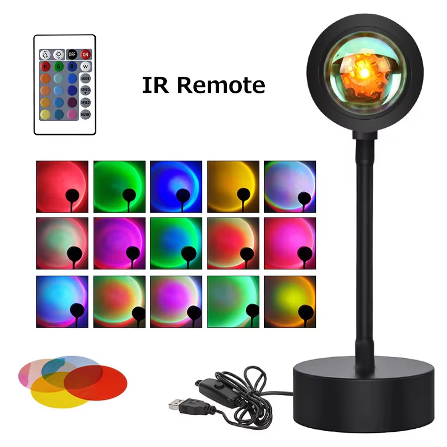 Smart Sunset Lamp – Create Stunning Ambiance with App & Remote Control.