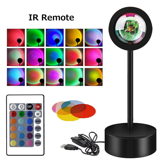 Smart Sunset Lamp – Create Stunning Ambiance with App & Remote Control.