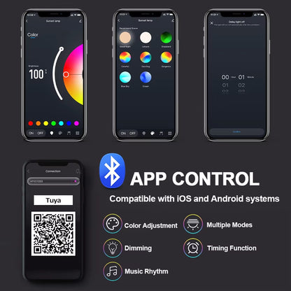Smart Sunset Lamp – Create Stunning Ambiance with App & Remote Control.